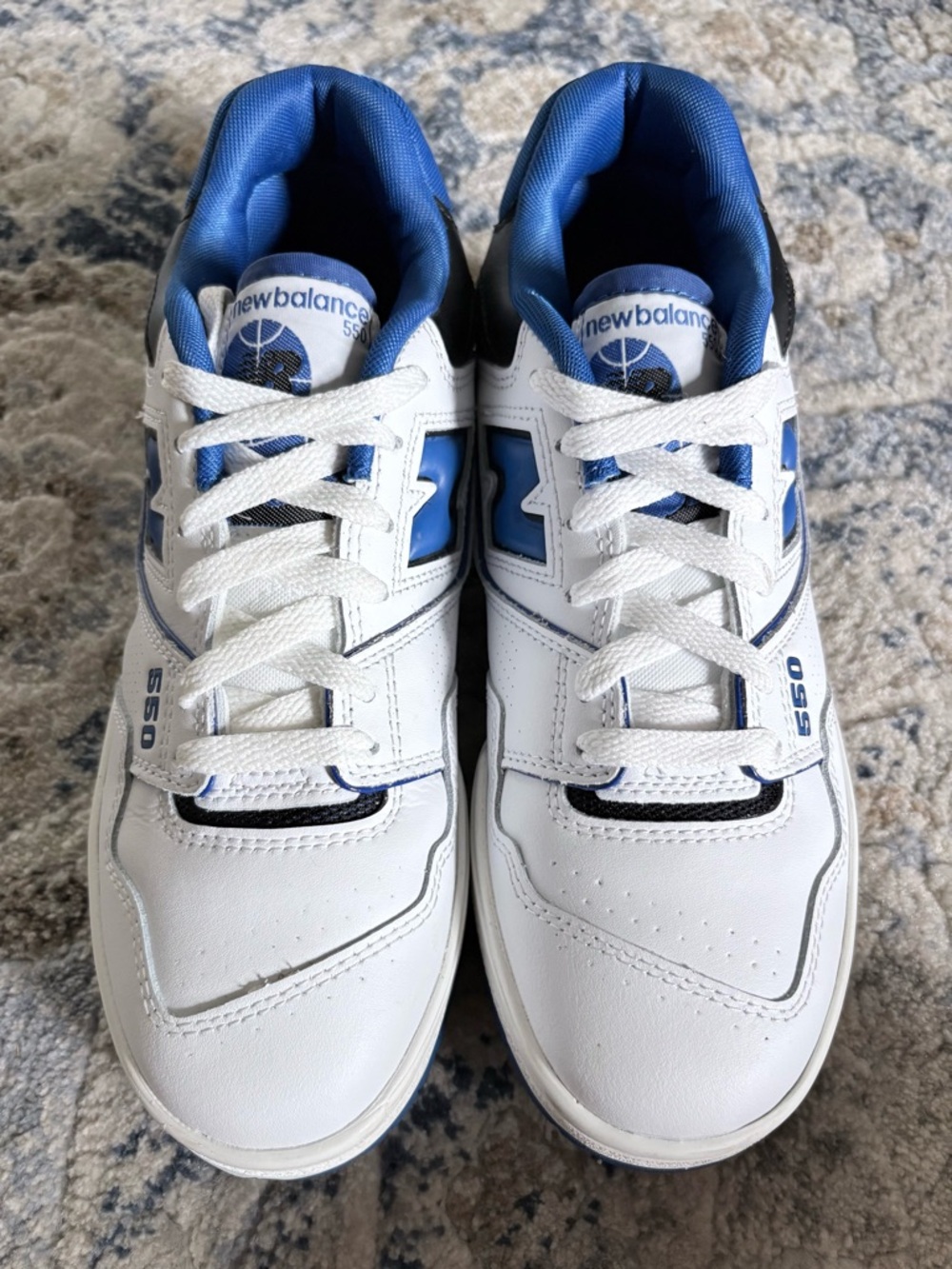 New Balance 550 White Team Royal Blue Sneakers Men 6.5 Women 8 - Picture 2 of 10